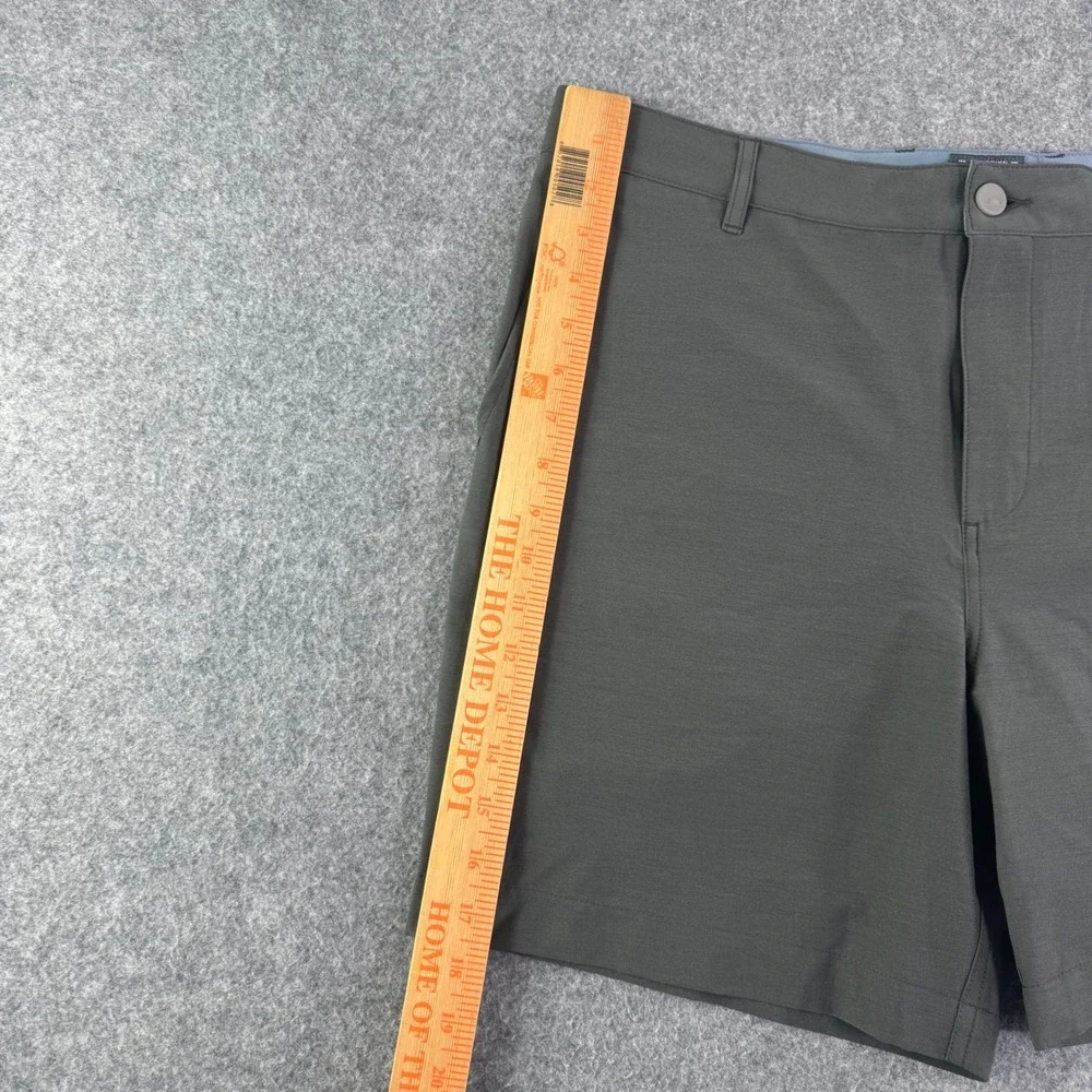 Faherty All Day Shorts Mens 35 Dark Olive Green Hybrid Quick Dry 7 Inch Inseam